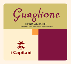 Label Guaglione good price quality top red campanian wine