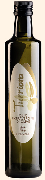 Bottiglia Turrioro olio extravergine oliva di alta qualità